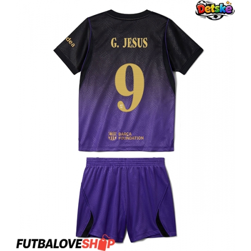 Dres Barcelona Gabriel Jesus #9 Preč pre deti 2026-27 Krátky Rukáv (+ trenírky)